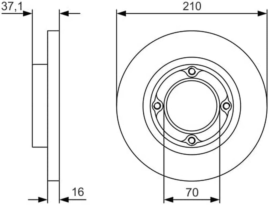 0 986 479 U96 Brake Disc