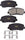 Premium Front Brake Pads for Chrysler Dodge Jeep Nissan Renault Suzuki D1640