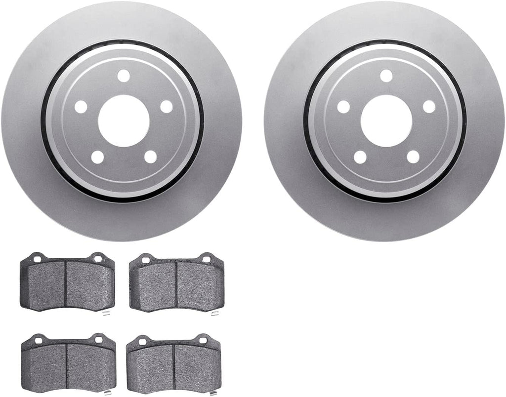 Rear Geospec Brake Rotors with 5000 Advanced Brake Pads 4502-42055