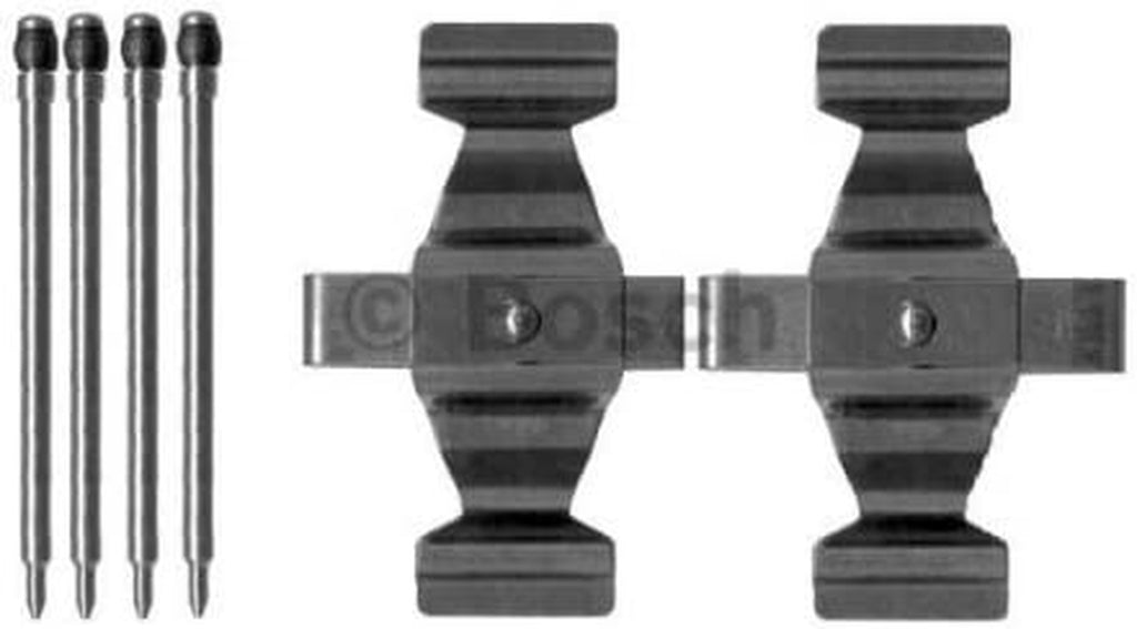 Disc Brake Pads Accessory Kit SET Compatible with Mercedes W211 W203 S203 1998-