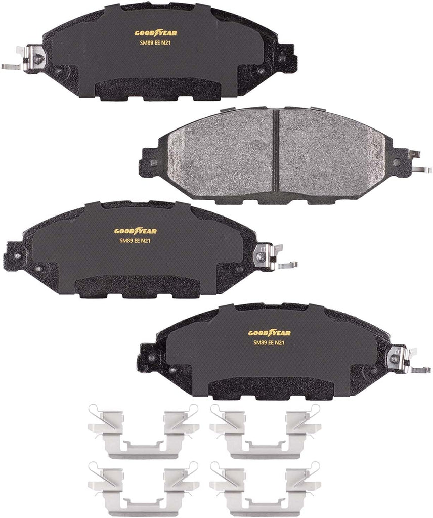 Front Brake Rotors Carbon-Ceramic Pads Kit for Infiniti G35 Nissan Murano & More