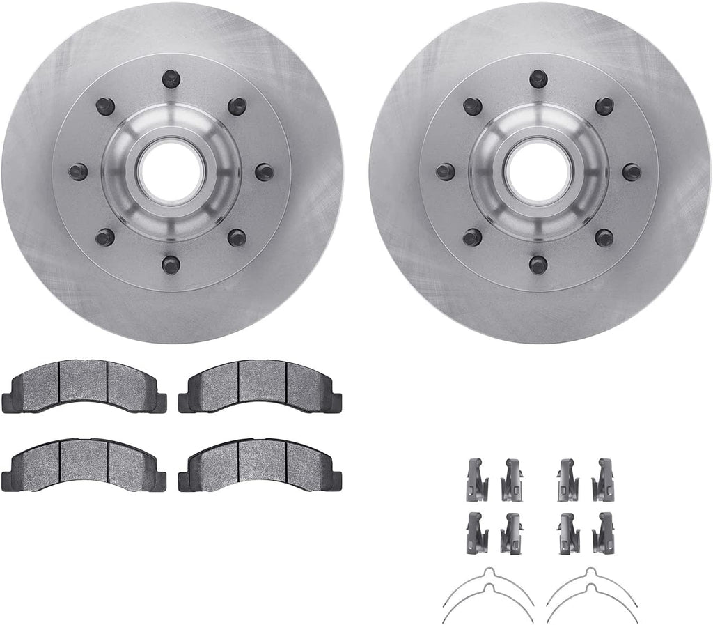 Front Brake Rotors with Heavy Duty Brake Pads Includes Hardware 6212-99450