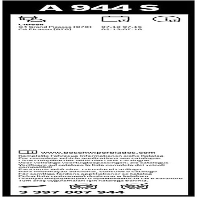 Aerotwin Front Windshield Wiper Blade PAIR 800/750Mm 32 30 A944S