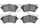 3000 Semi-Metallic Brake Pads 1311-0926-00-Front Set for 2002-2005 Land Rover Freelander