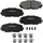 GYD1210 Premium Ceramic Automotive Front Disc Brake Pads Set Vehicle Replacement Part for Lexus, Scion, Toyota Corolla, Matrix, RAV4