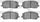 3000 Ceramic Brake Pads 1310-0884-00-Front Set for 2001-2007 Toyota Highlander