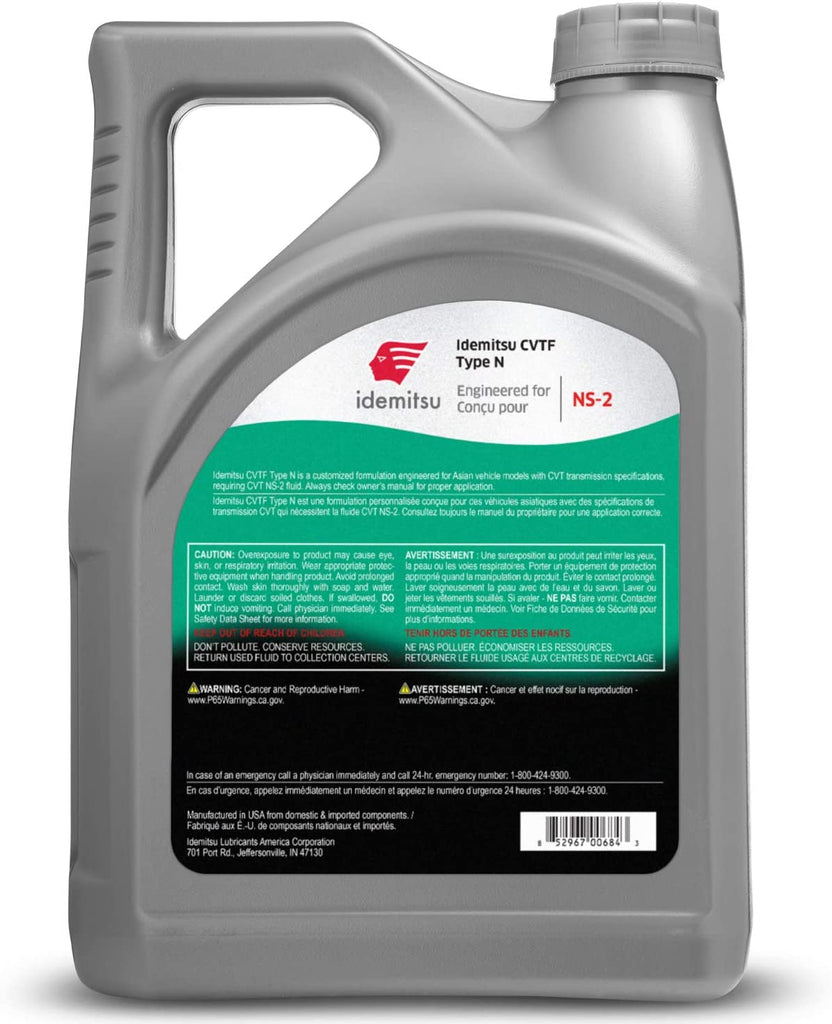 CVT Type N (NS-2) Transmission Fluid for Nissan - 5QT