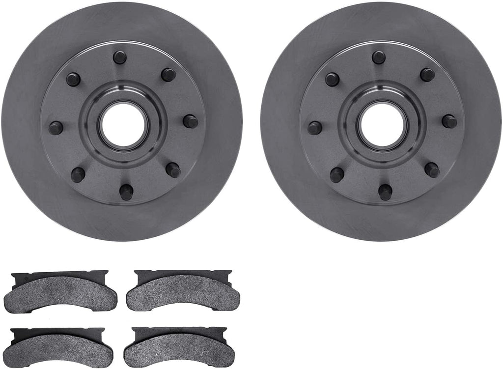 Front Brake Rotors with Heavy Duty Brake Pads 6202-99236