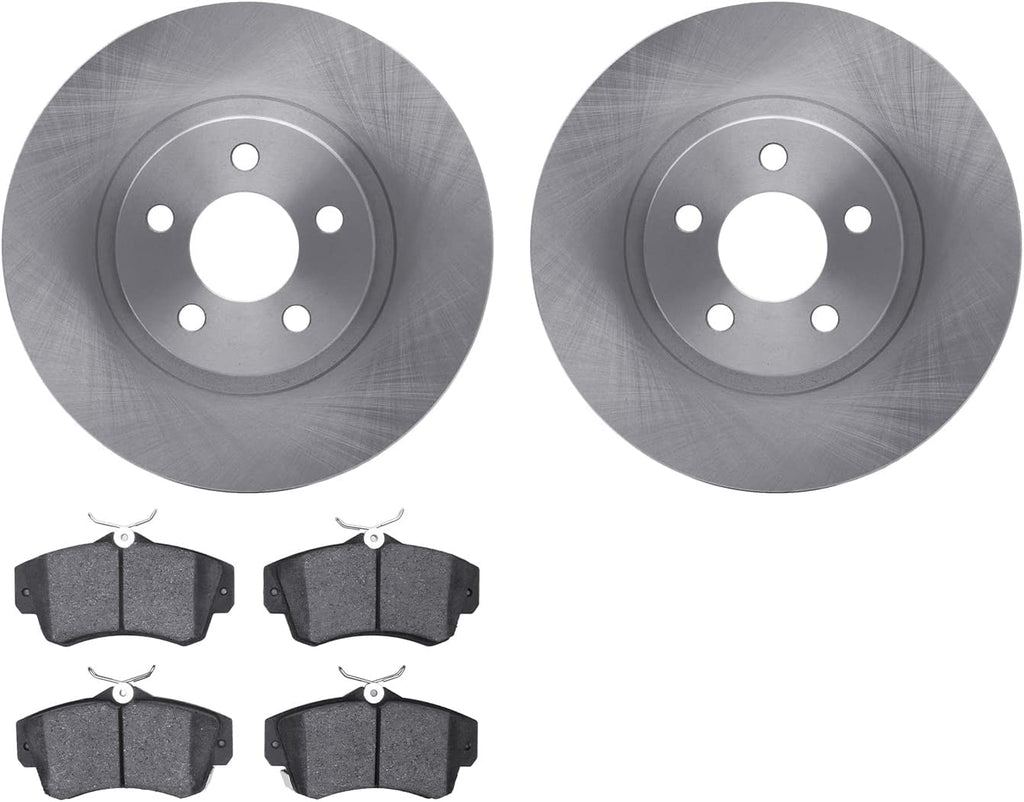 Front Brake Rotors with 5000 Advanced Brake Pads 6502-39083