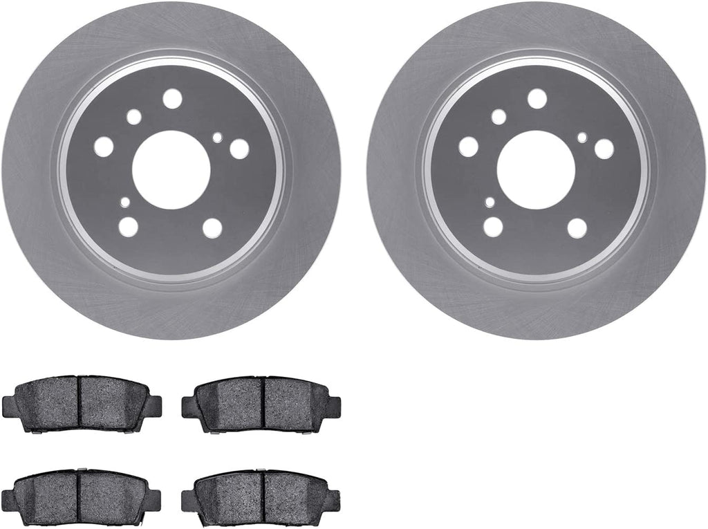 Rear Geospec Brake Rotors with 5000 Advanced Brake Pads 4502-76112
