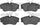 5000 Advanced Brake Pads - Low Metallic 1551-0638-00-Front Set for 1992-1999 Volkswagen Eurovan