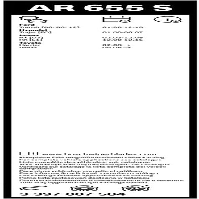 Bosch 3 397 007 584 Wiper Blades