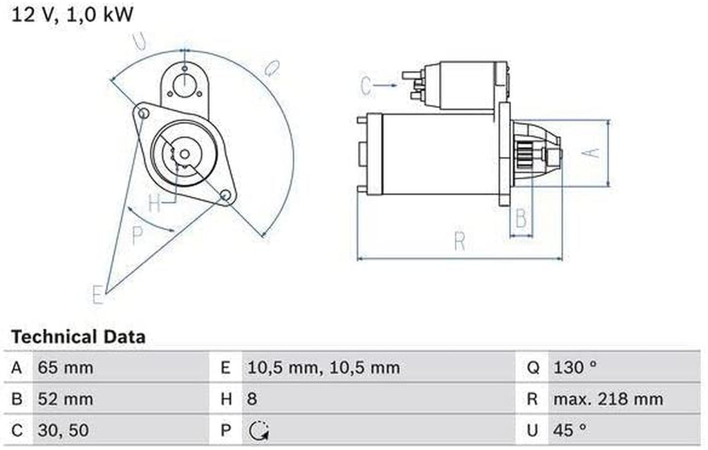 0 986 024 700 Starter Motor