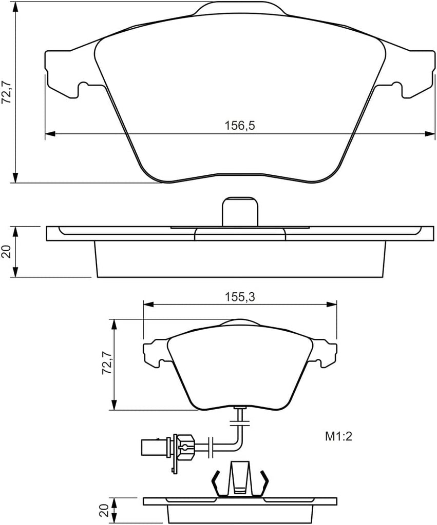 Disc Brake Pads SET Front Axle Fits AUDI A6 Avant Allroad 4B 1997-2005