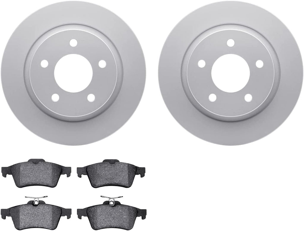 Rear Geospec Brake Rotors with 5000 Advanced Brake Pads 4502-80063
