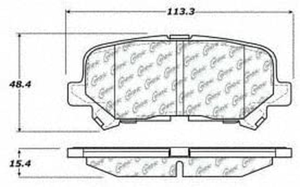 Parts 102.12810 102 Series Semi Metallic Standard Brake Pad
