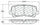 Parts 102.12810 102 Series Semi Metallic Standard Brake Pad
