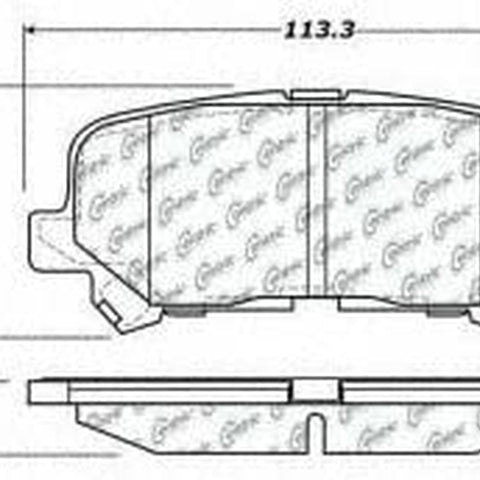 Parts 102.12810 102 Series Semi Metallic Standard Brake Pad