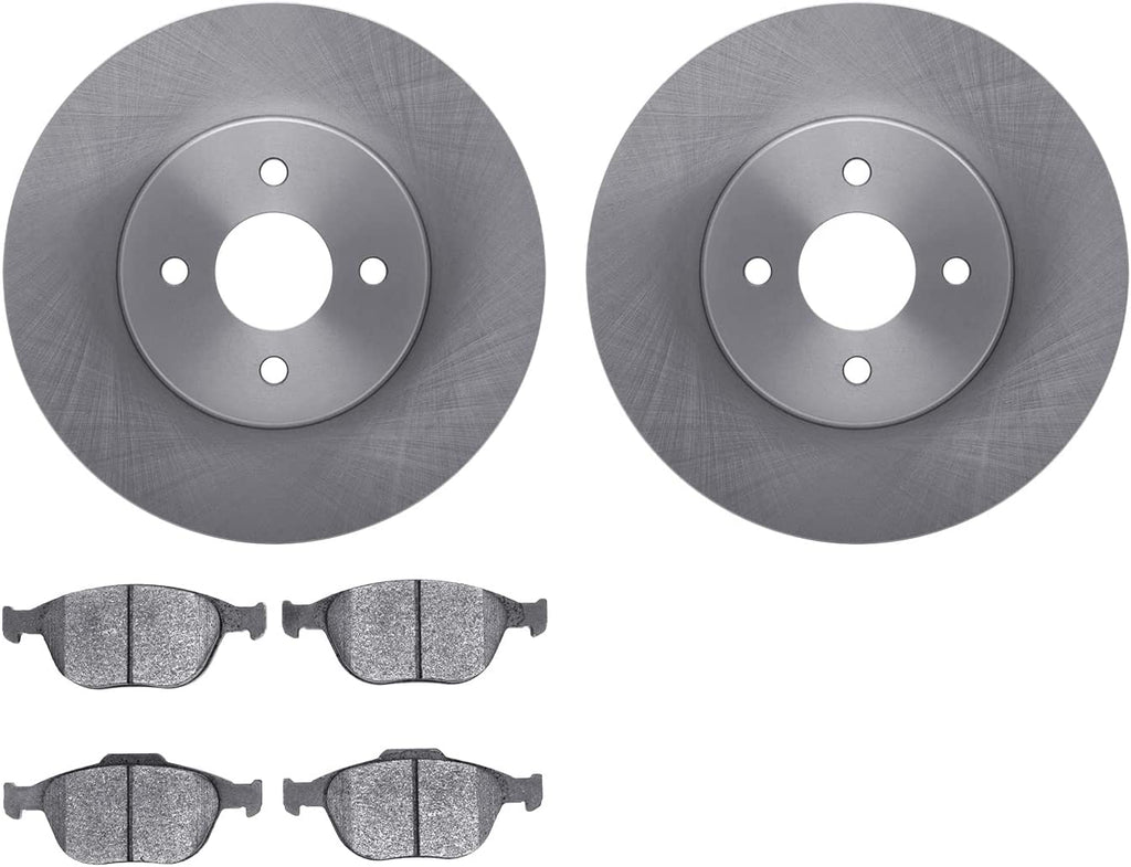 Front Brake Rotors with 5000 Advanced Brake Pads 6502-54396