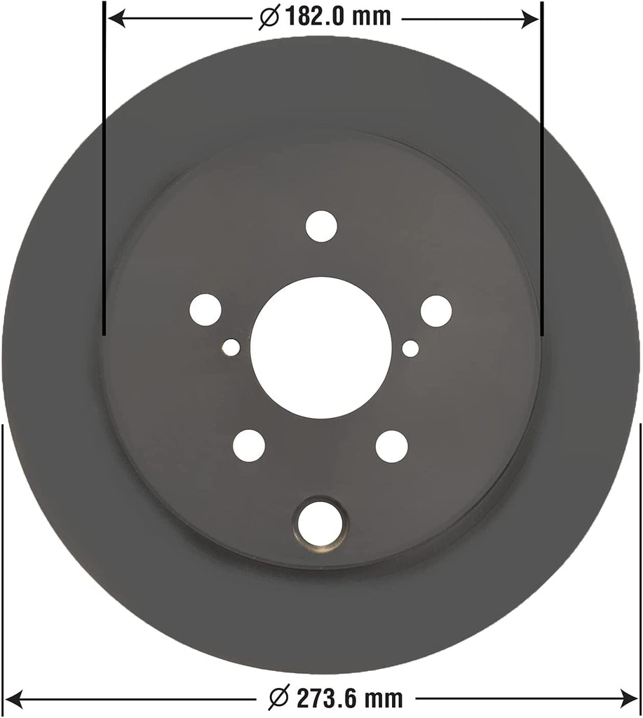 Rear Brake Rotor Carbon-Ceramic Pad Kit for Subaru XV Crosstrek Forester Impreza