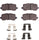 5000 Advanced Brake Pads - Ceramic and Hardware Kit