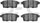 5000 Advanced Brake Pads - Ceramic 1551-1259-00-Rear Set for 2007-2010 Ford Edge, 2007-2010 Lincoln MKX, 2007-2012 Mazda CX-7, 2007-2015 Mazda CX-9