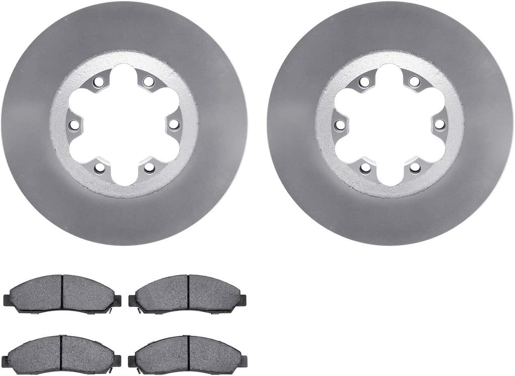 Front Geospec Brake Rotors with Ultimate Duty Performance Brake Pads 4402-48021