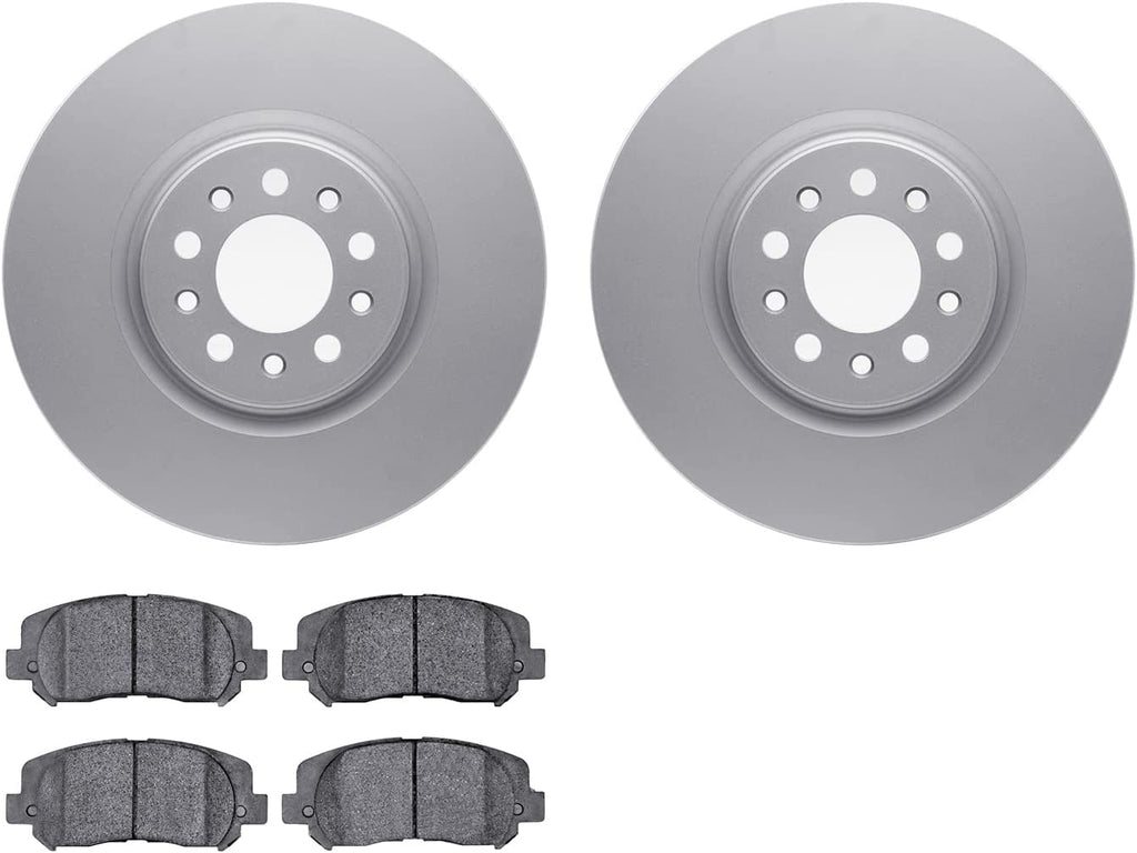 Front Geospec Brake Rotors with Ultimate Duty Performance Brake Pads 4402-42014