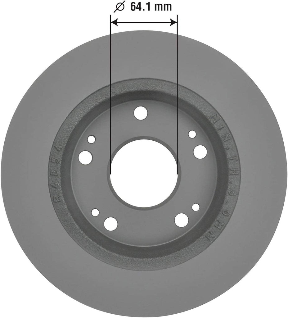 GYD537 Premium Ceramic Automotive Rear Disc Brake Pads Set and 212512GY Truck and SUV Premium Antiox Coated Rear Brake Rotor
