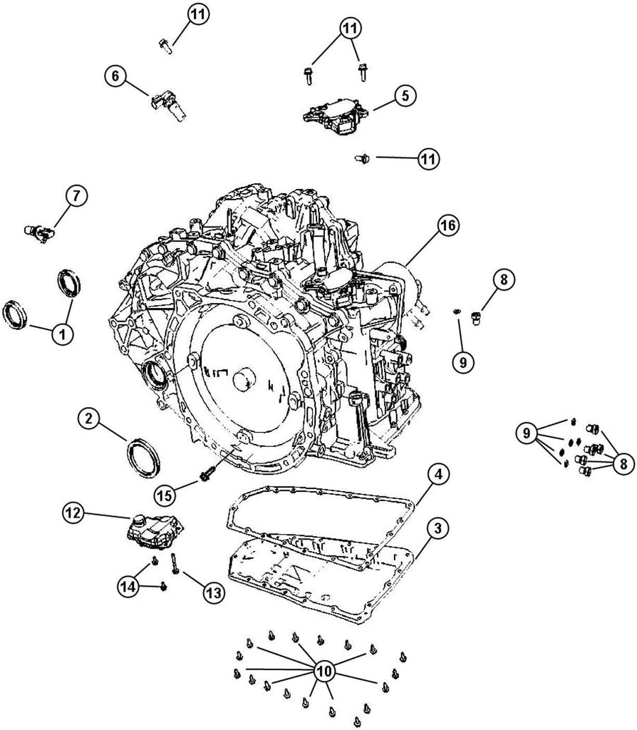 6802 5160AA, Auto Trans Oil Cooler