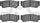 5000 Advanced Brake Pads - Ceramic 1551-1297-00-Rear Set for 2007-2009 Hyundai Santa Fe
