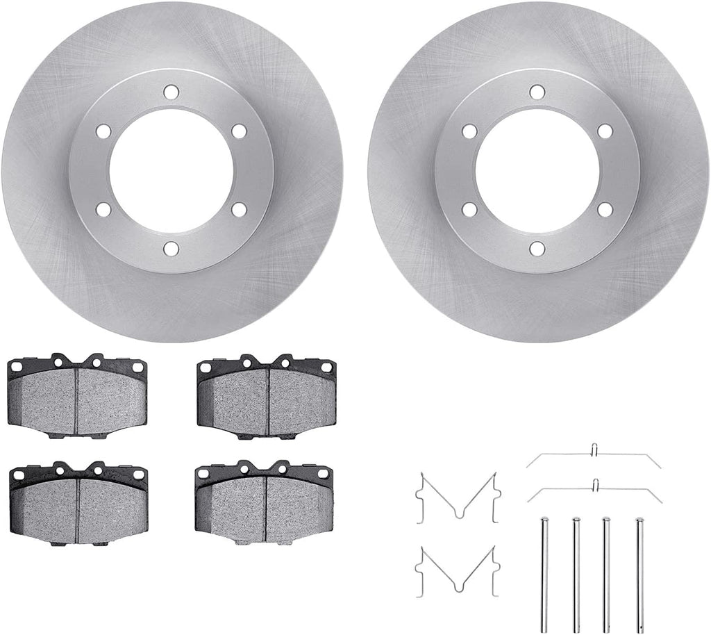 Front Brake Rotors with 5000 Advanced Brake Pads Includes Hardware 6512-76563
