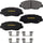 Brakes GYD914TS Premium Carbon Ceramic Automotive Front Disc Brake Pads Set Vehicle Replacement Part for Honda CR-V, Element, and Pilot