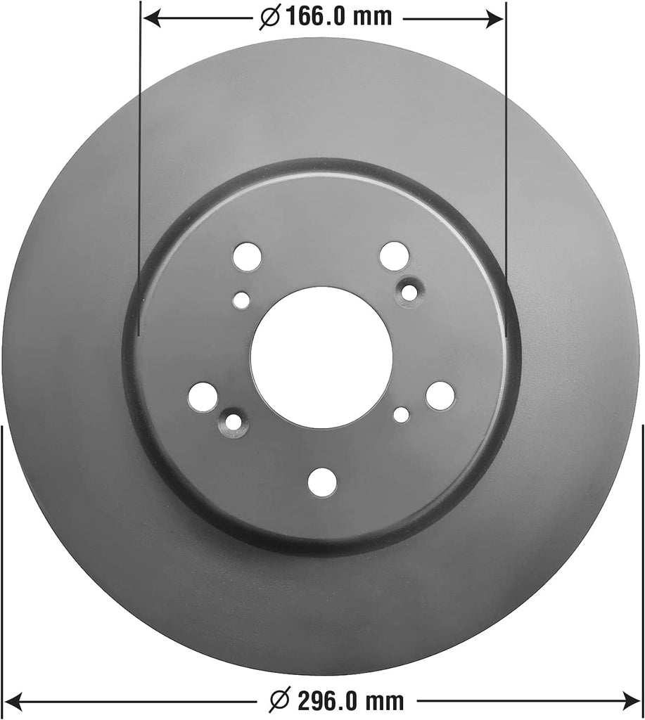 Front Brake Rotors Carbon-Ceramic Pads Kit for Acura RDX Honda Accord Crosstour