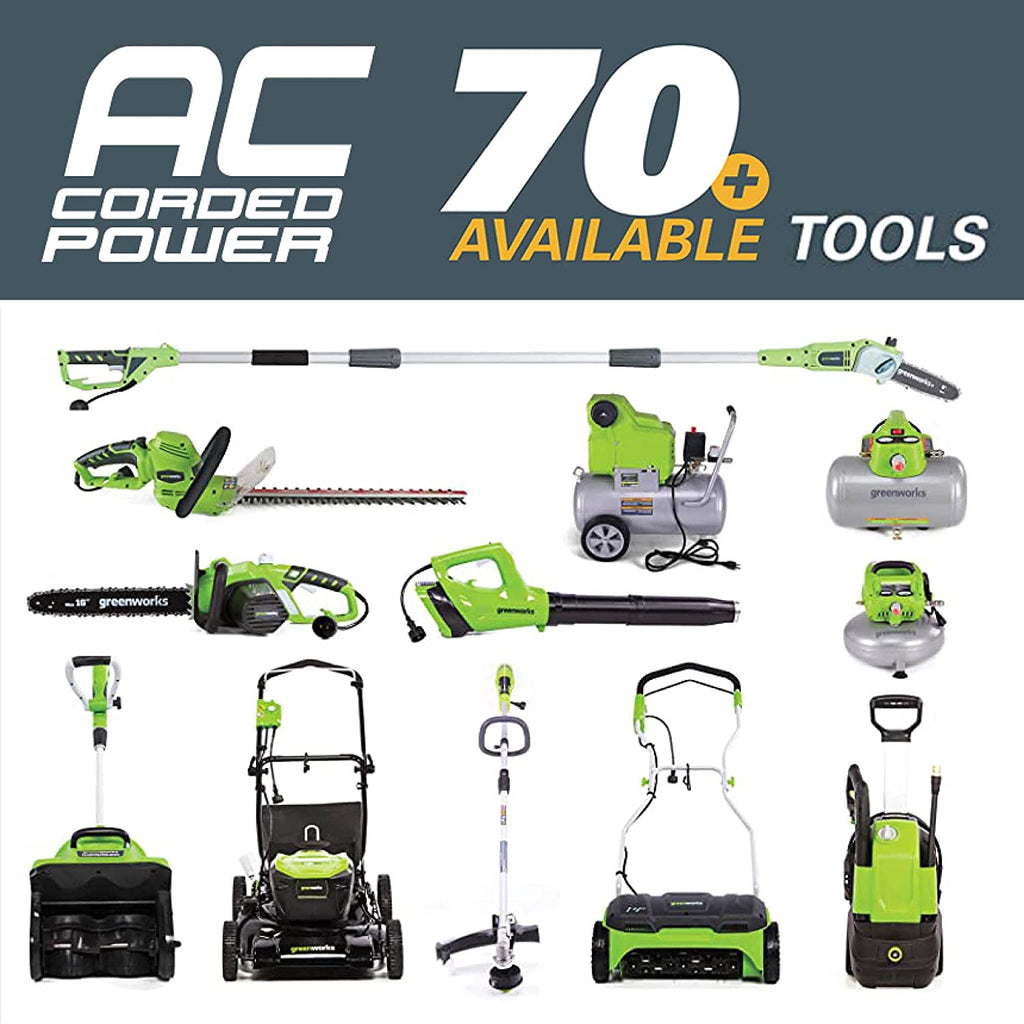 Greenworks 10 Amp 14” Corded Electric Dethatcher (Stainless Steel Tines)