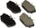 Parts 102.08770 102 Series Semi Metallic Standard Brake Pad