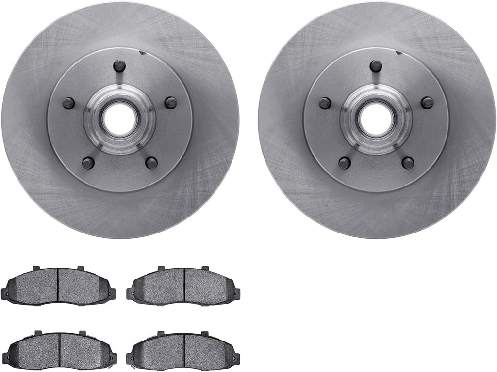 Front Brake Rotors with Ultimate Duty Performance Brake Pads 6402-54095