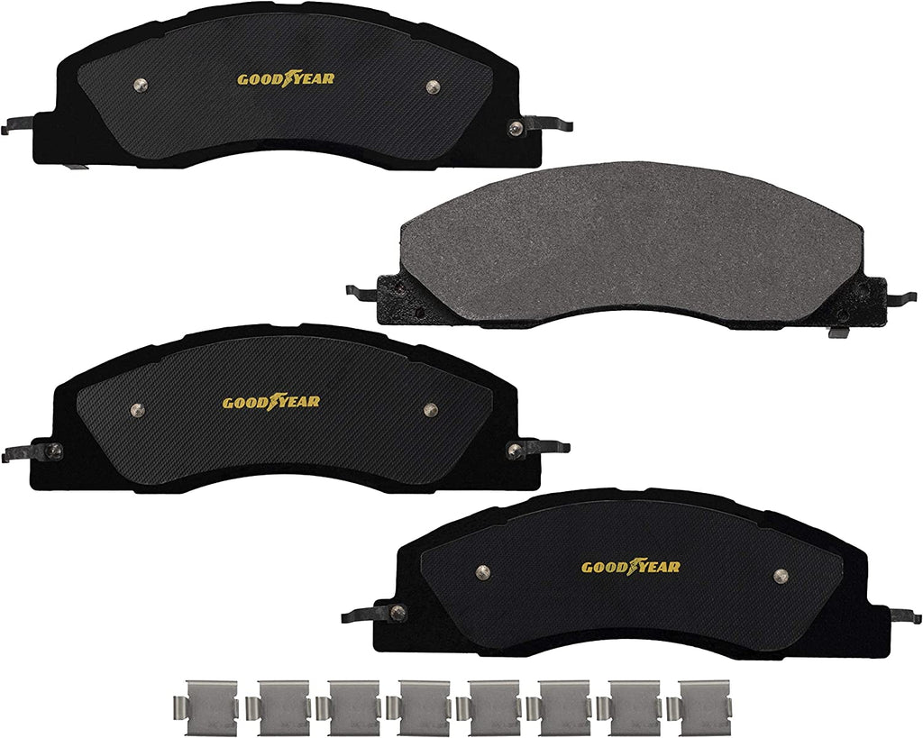 Front Brake Rotors & Carbon-Ceramic Pads Kit for Dodge Ram 2500 3500 Ram 1500