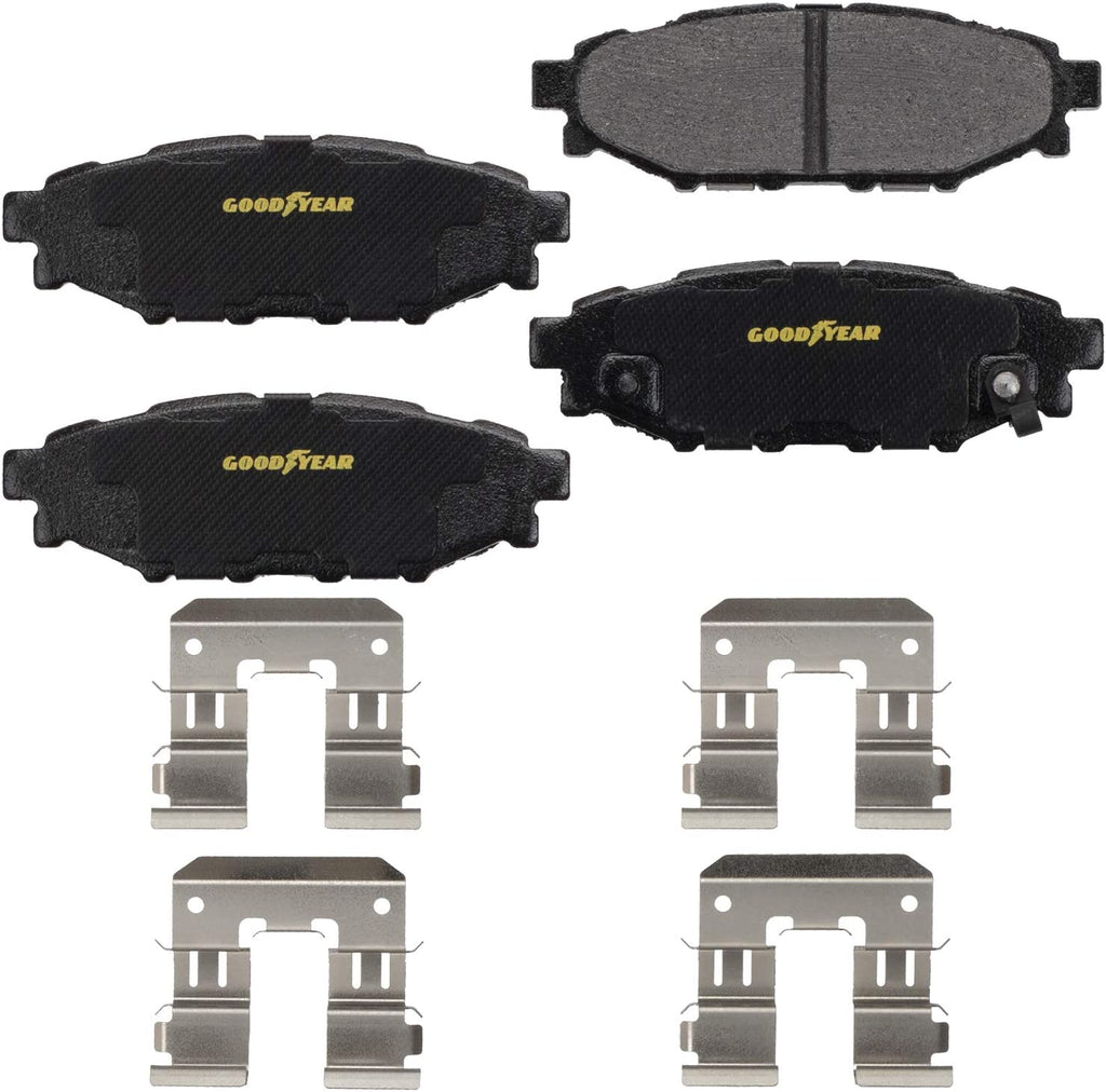 Rear Brake Rotors & Carbon-Ceramic Pads Kit for 2005-2009 Subaru Legacy Outback