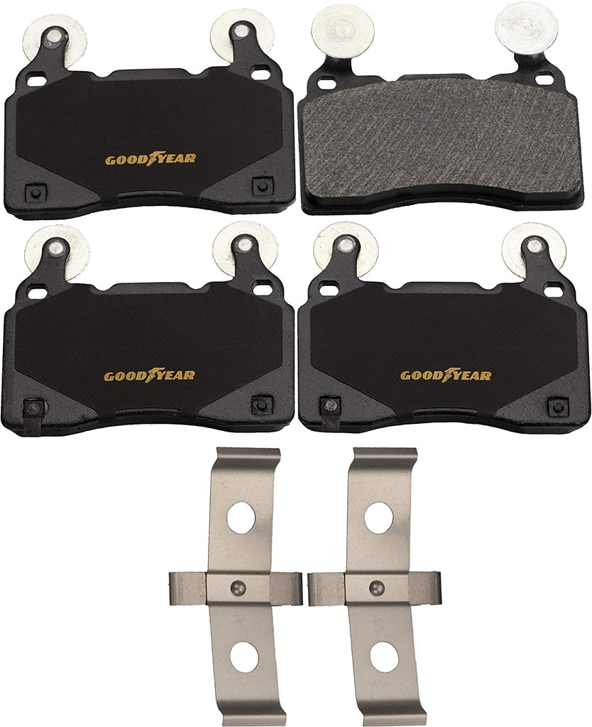 GYD1474 Carbon Ceramic Automotive Front Disc Brake Pads Set Vehicle Replacement Part for Cadillac CT6, CTS, Camaro, Corvette & More