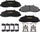 GYD652 Premium Carbon Ceramic Automotive Front Disc Brake Pads Set Vehicle Replacement Part for Ford Explorer, Ranger, Mazda B2300 & More