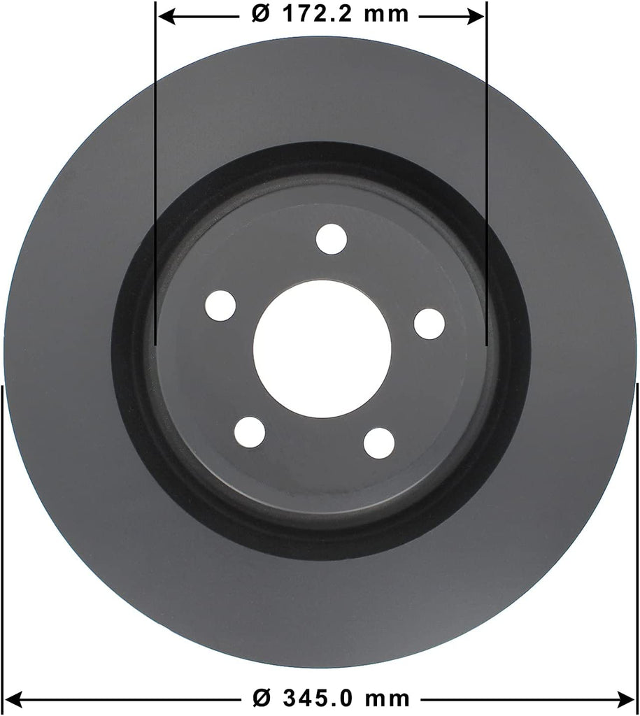 Front Brake Rotor for 2020 Ford Explorer 2020 Lincoln Aviator Goodyear 2142348GY