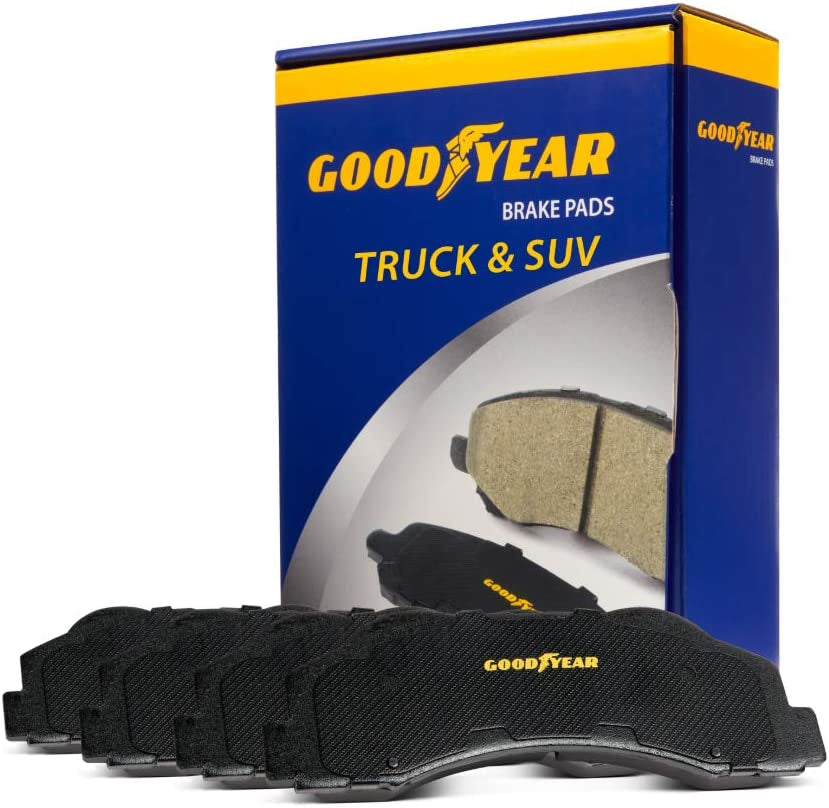 GYD897 Automotive Carbon Ceramic Truck and SUV Front Brake Pads Bundle with  2 Pack 214114GY Antiox Automotive Vehicle Vented Front Brake Rotor