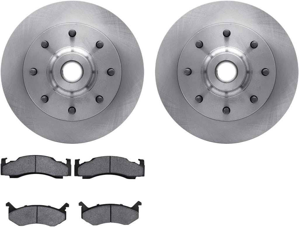 Front Brake Rotors with Heavy Duty Brake Pads 6202-40327