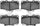 3000 Ceramic Brake Pads 1310-0611-00-Front Set for 1991-1995 Toyota 4Runner, 1993-1998 Toyota T100