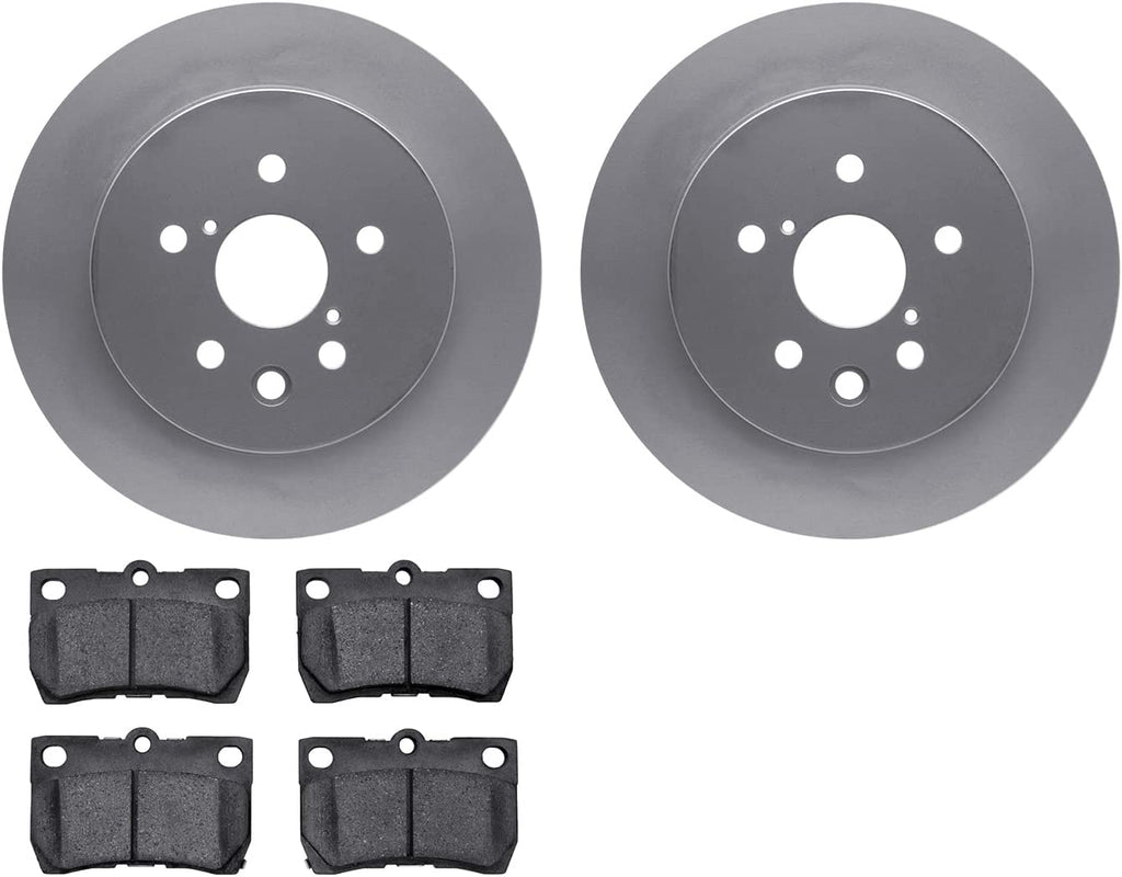 Rear Geospec Brake Rotors with 5000 Advanced Brake Pads 4502-75041