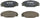 BP393 Quietcast Premium Disc Brake Pad Set - Compatible with Select Dodge Monaco; Eagle Premier; FRONT