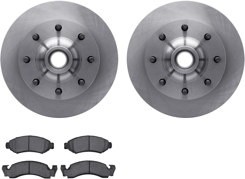 Front Brake Rotors with 5000 Advanced Brake Pads 6502-99281