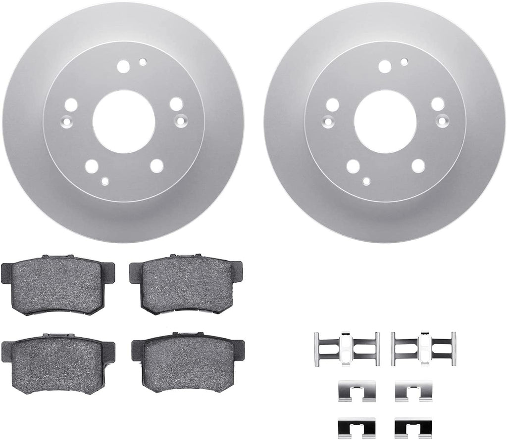 Rear Geospec Brake Rotors with 5000 Advanced Brake Pads Includes Hardware 4512-59120