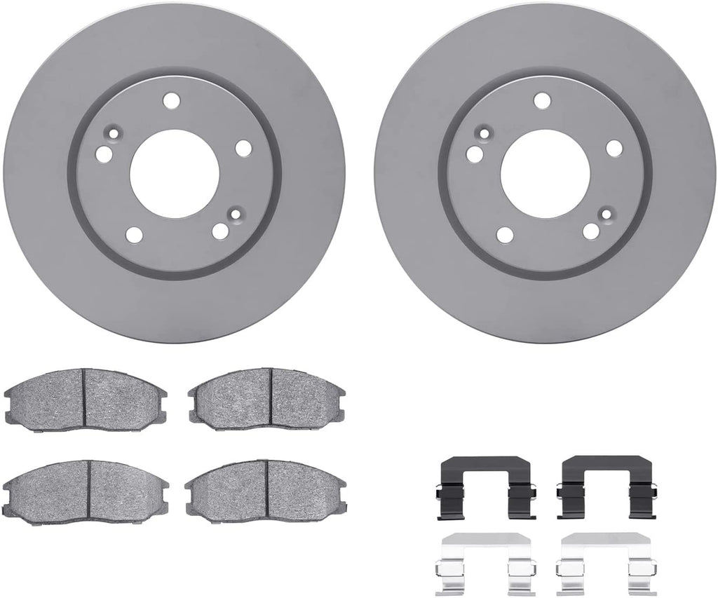Front Geospec Brake Rotors with 5000 Advanced Brake Pads Includes Hardware 4512-03164